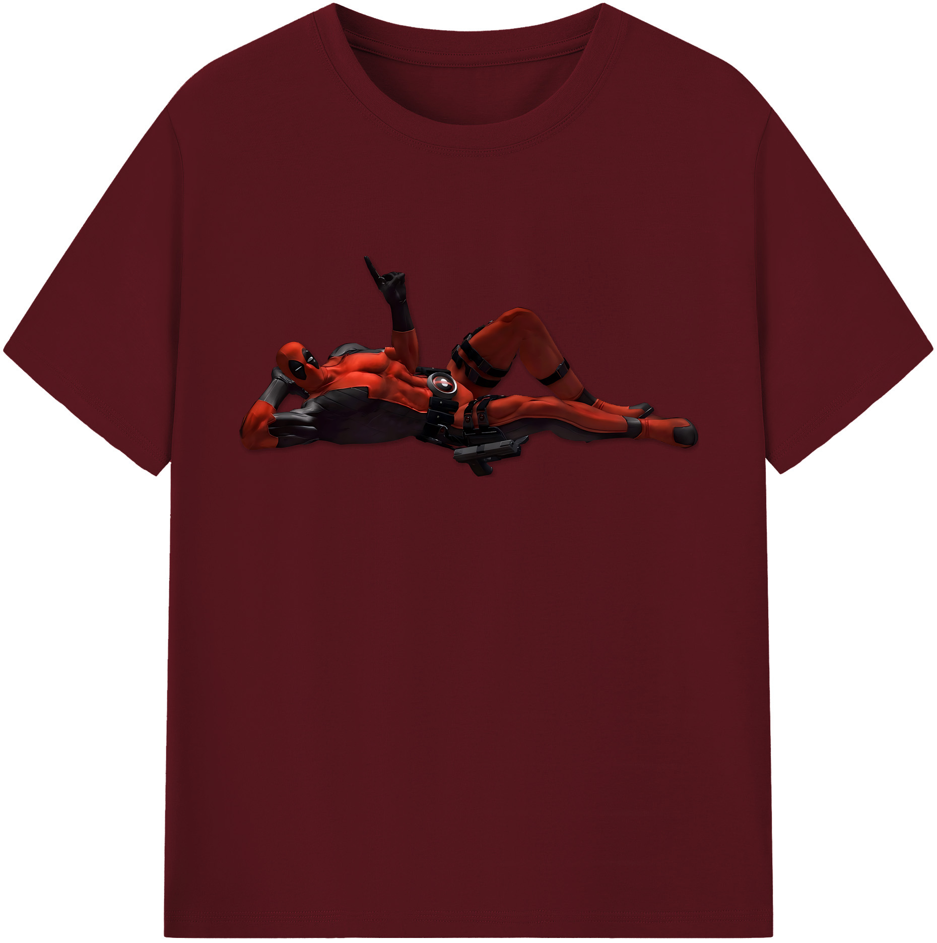 （画像用） Deadpool デッドプール 綿100％半袖Tシャツ（フロントプリント）